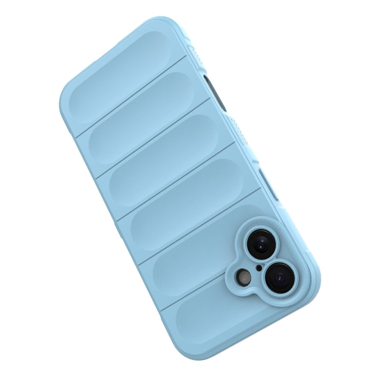 For iPhone 16 Plus Magic Shield TPU + Flannel Phone Case