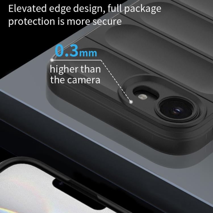 For iPhone 17e / 16e Magic Shield TPU + Flannel Phone Case