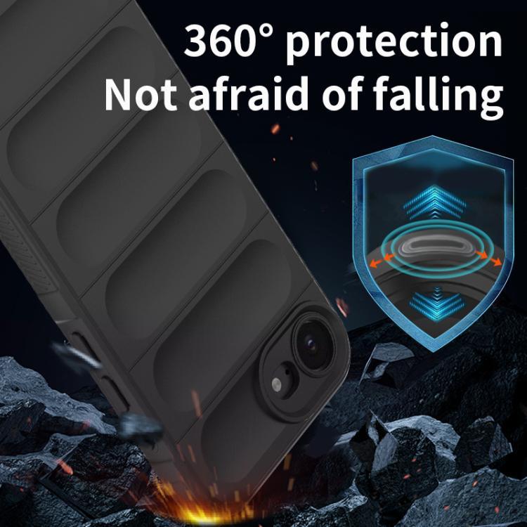 For iPhone 17e / 16e Magic Shield TPU + Flannel Phone Case