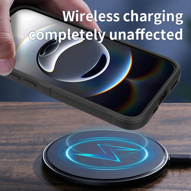 For iPhone 17e / 16e Magic Shield TPU + Flannel Phone Case