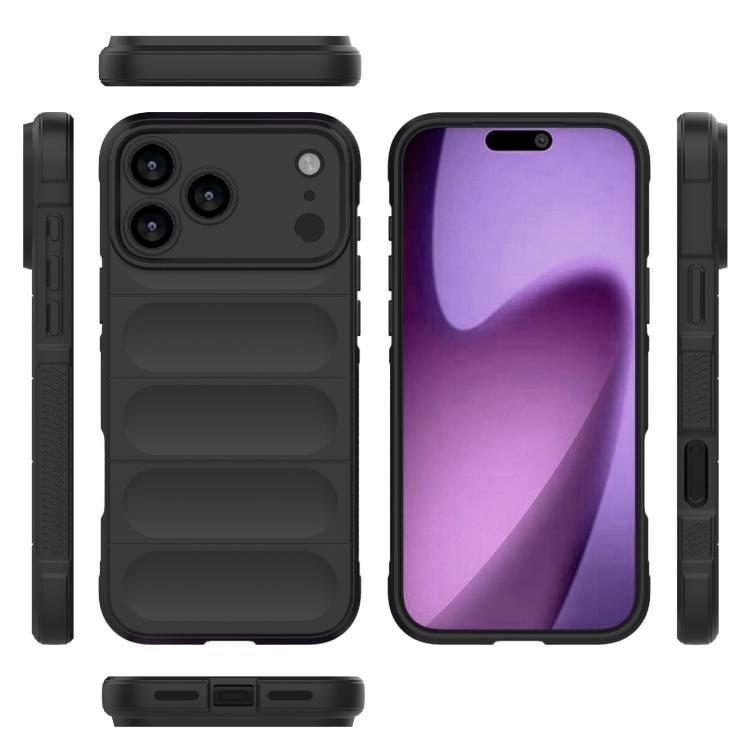 For iPhone 17 Pro Max Magic Shield TPU + Flannel Phone Case