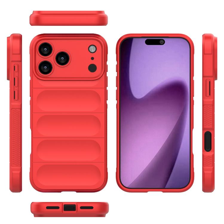 For iPhone 17 Pro Max Magic Shield TPU + Flannel Phone Case