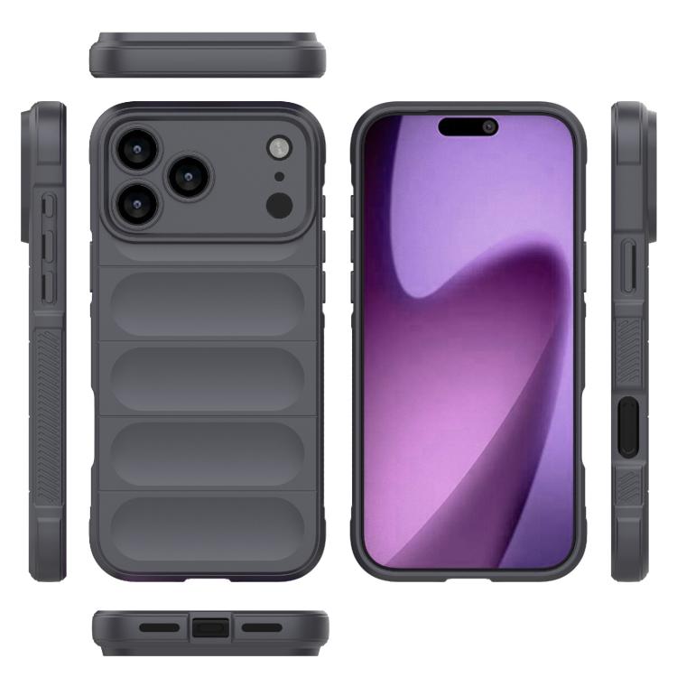 For iPhone 17 Pro Max Magic Shield TPU + Flannel Phone Case
