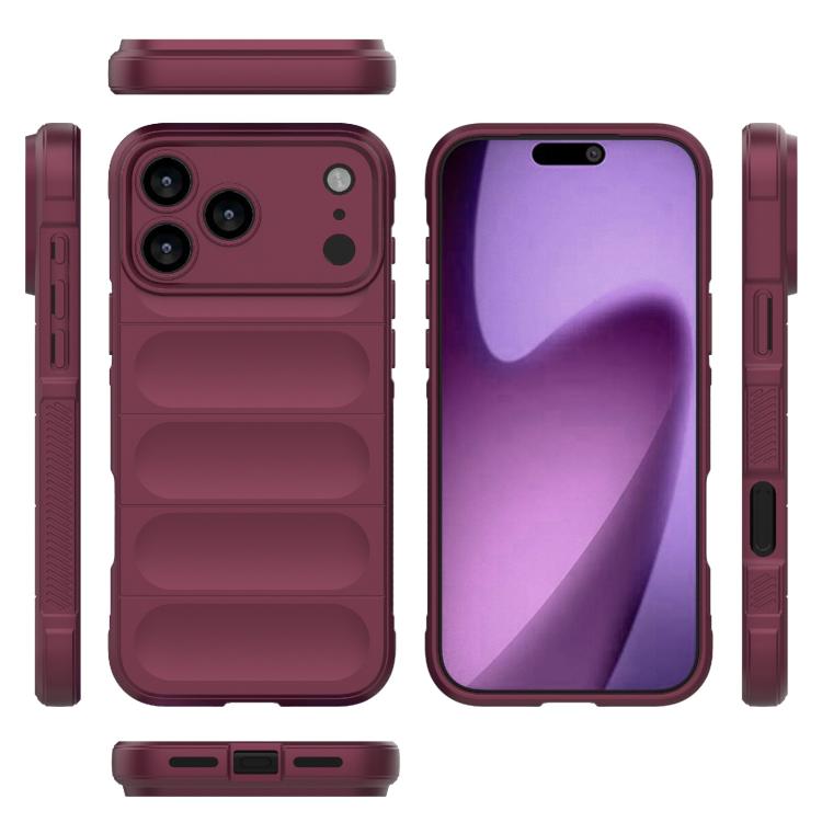 For iPhone 17 Pro Max Magic Shield TPU + Flannel Phone Case