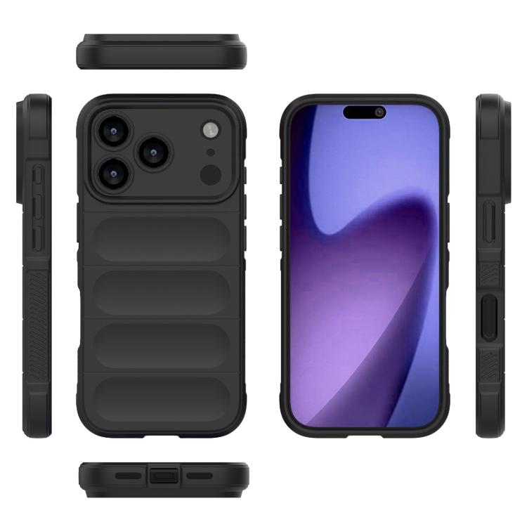 For iPhone 17 Pro Magic Shield TPU + Flannel Phone Case