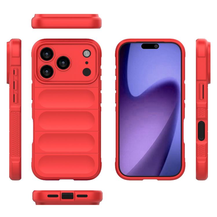 For iPhone 17 Pro Magic Shield TPU + Flannel Phone Case