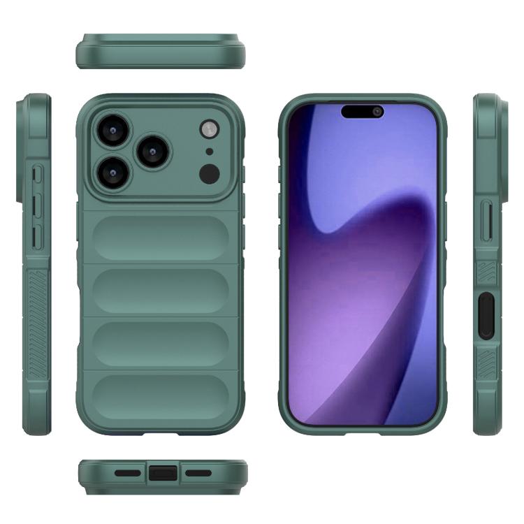 For iPhone 17 Pro Magic Shield TPU + Flannel Phone Case