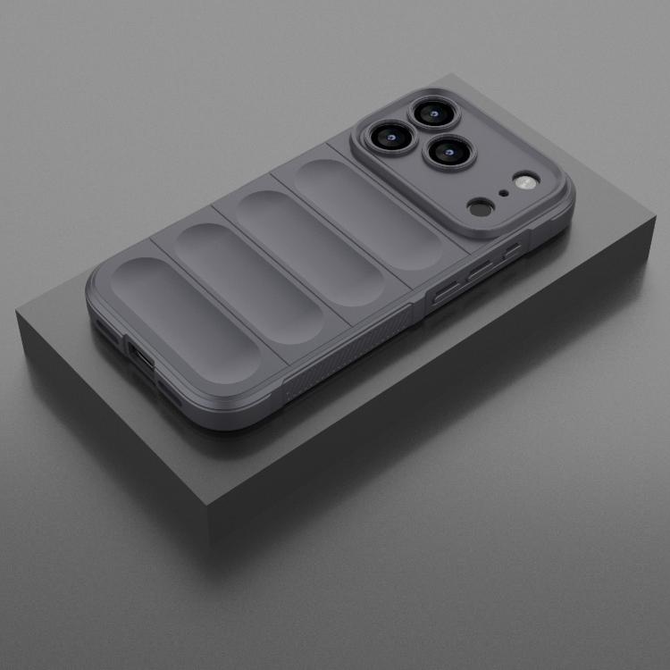 For iPhone 17 Pro Magic Shield TPU + Flannel Phone Case