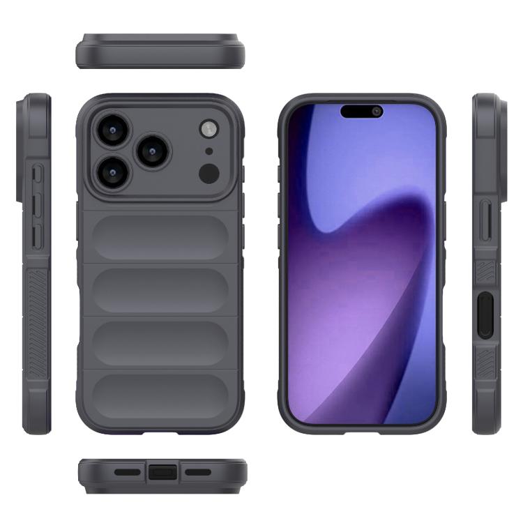For iPhone 17 Pro Magic Shield TPU + Flannel Phone Case