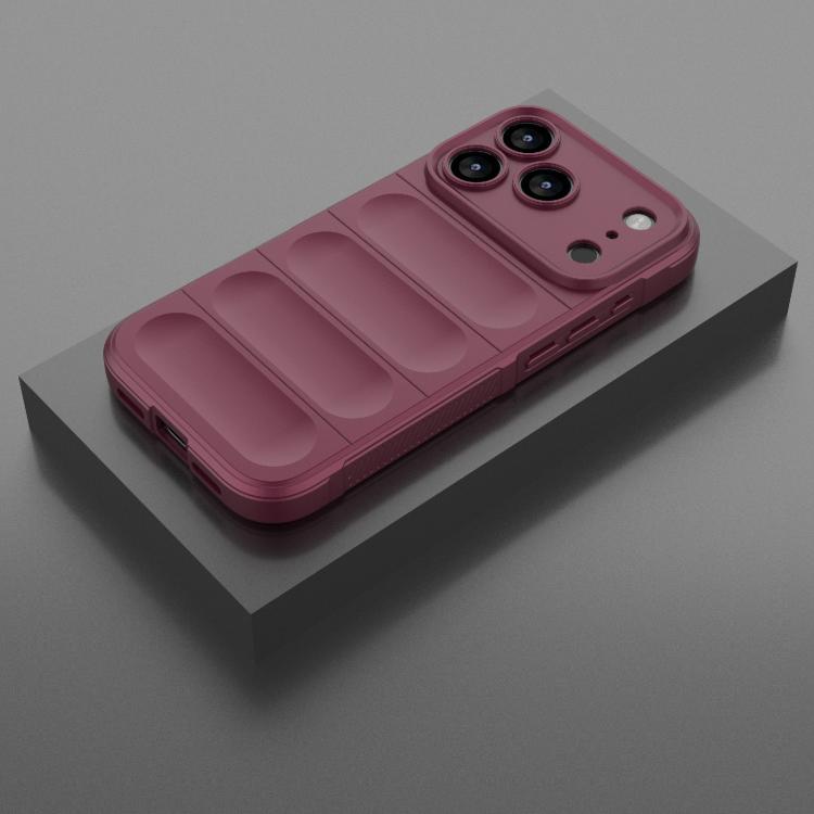 For iPhone 17 Pro Magic Shield TPU + Flannel Phone Case
