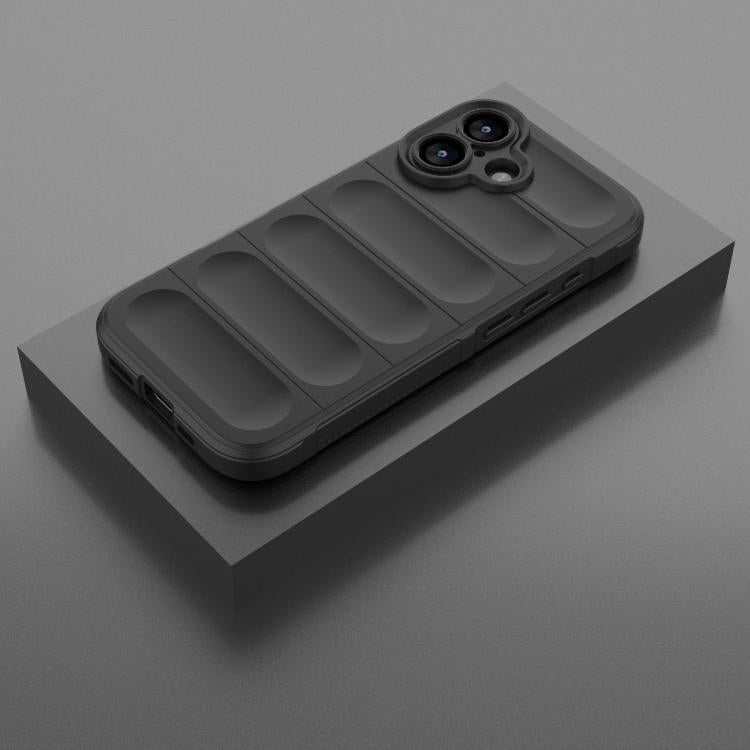 For iPhone 17 Magic Shield TPU + Flannel Phone Case