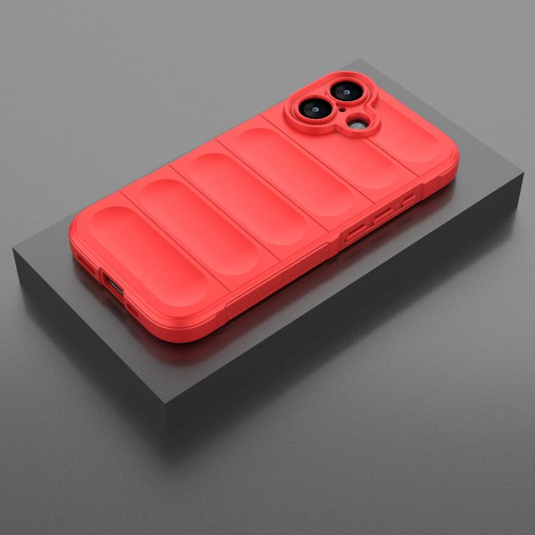 For iPhone 17 Magic Shield TPU + Flannel Phone Case
