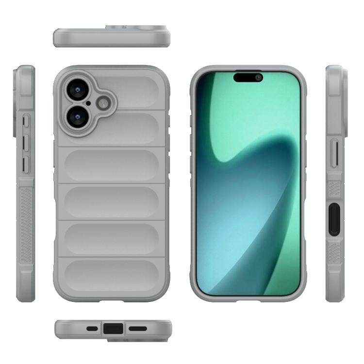 For iPhone 17 Magic Shield TPU + Flannel Phone Case