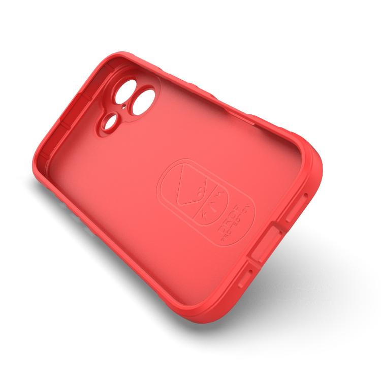 For iPhone 17 Magic Shield TPU + Flannel Phone Case
