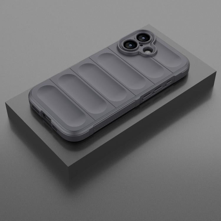 For iPhone 17 Magic Shield TPU + Flannel Phone Case