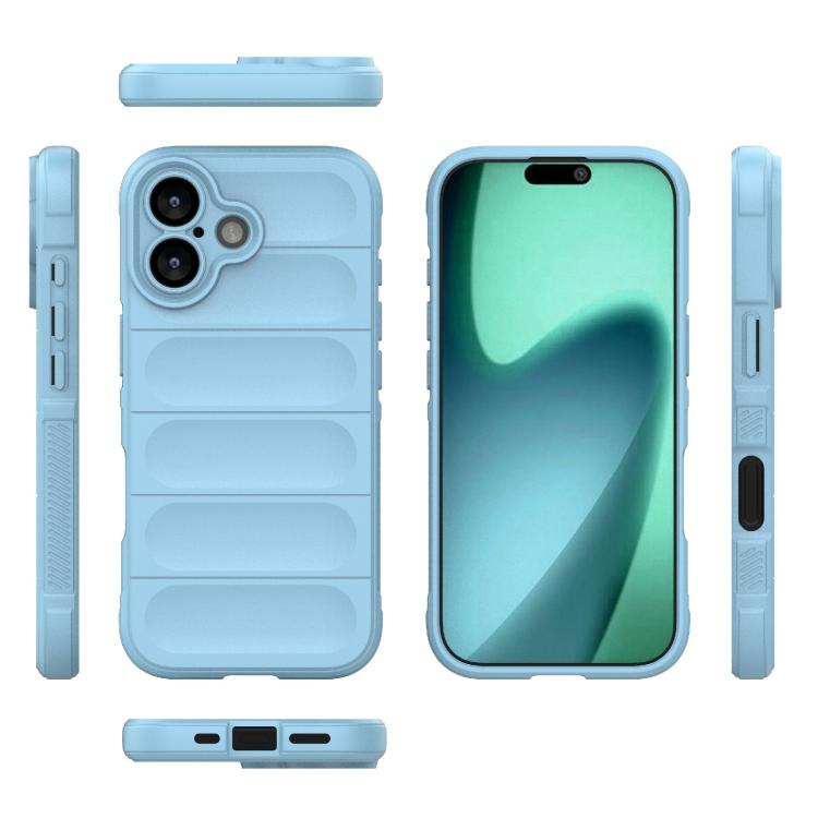 For iPhone 17 Magic Shield TPU + Flannel Phone Case