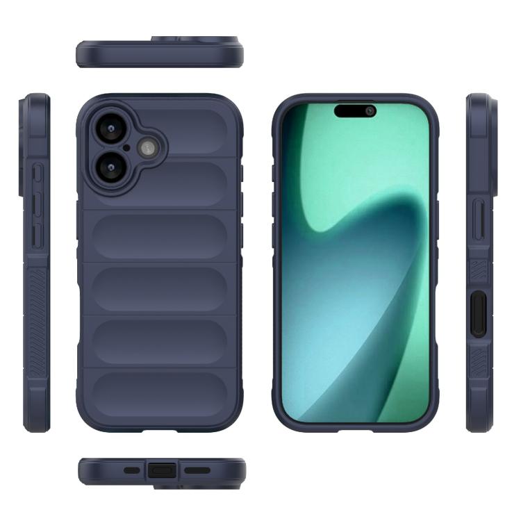 For iPhone 17 Magic Shield TPU + Flannel Phone Case