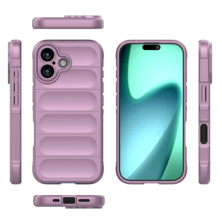 For iPhone 17 Magic Shield TPU + Flannel Phone Case