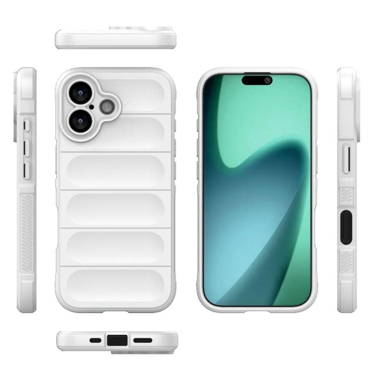 For iPhone 17 Magic Shield TPU + Flannel Phone Case