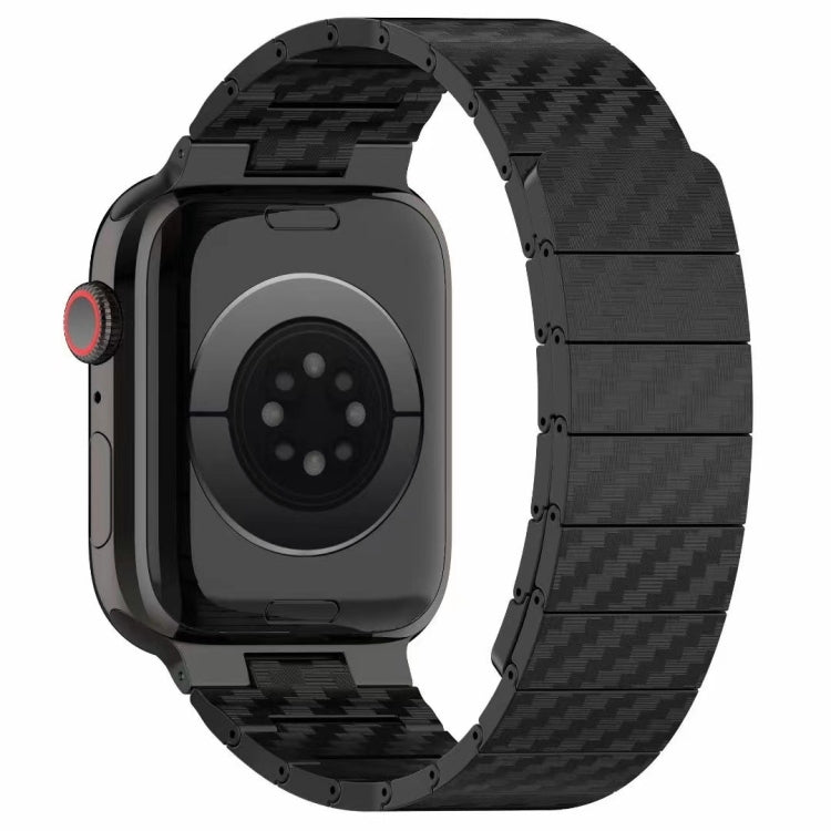 For Apple Watch Series 10 46mm Carbon Fiber Magnetic Loop Watch Band