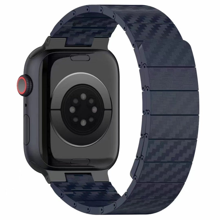 For Apple Watch Series 10 46mm Carbon Fiber Magnetic Loop Watch Band