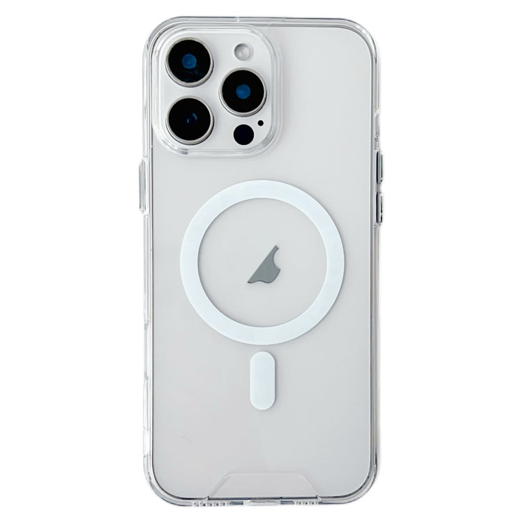 For iPhone 16 Pro Max Space MagSafe Acrylic Hybrid TPU Phone Case - Transparent