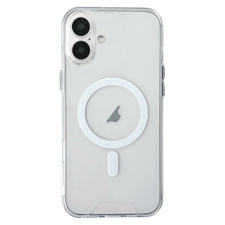 For iPhone 16 Space MagSafe Acrylic Hybrid TPU Phone Case - Transparent