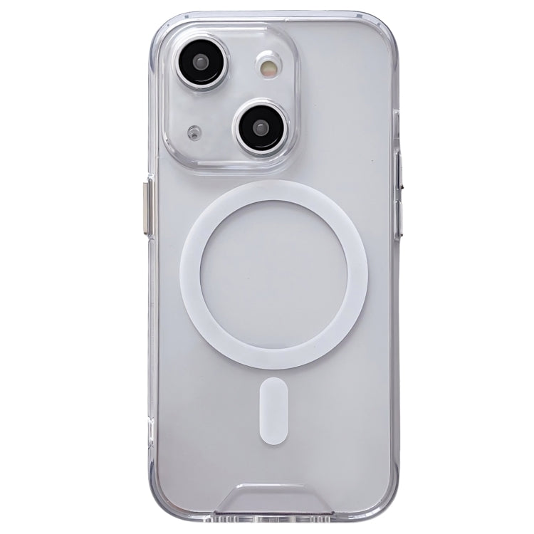 For iPhone 13 mini Space MagSafe Acrylic Hybrid TPU Phone Case - Transparent