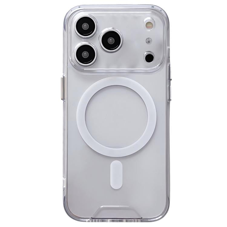 For iPhone 17 Pro Space MagSafe Acrylic Hybrid TPU Phone Case - Transparent