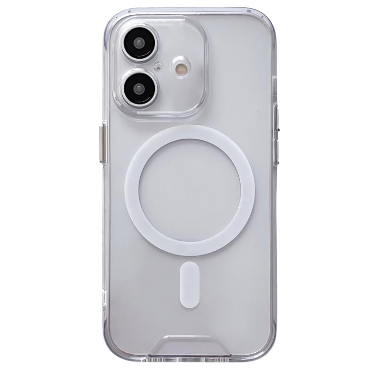 For iPhone 17 Space MagSafe Acrylic Hybrid TPU Phone Case - Transparent