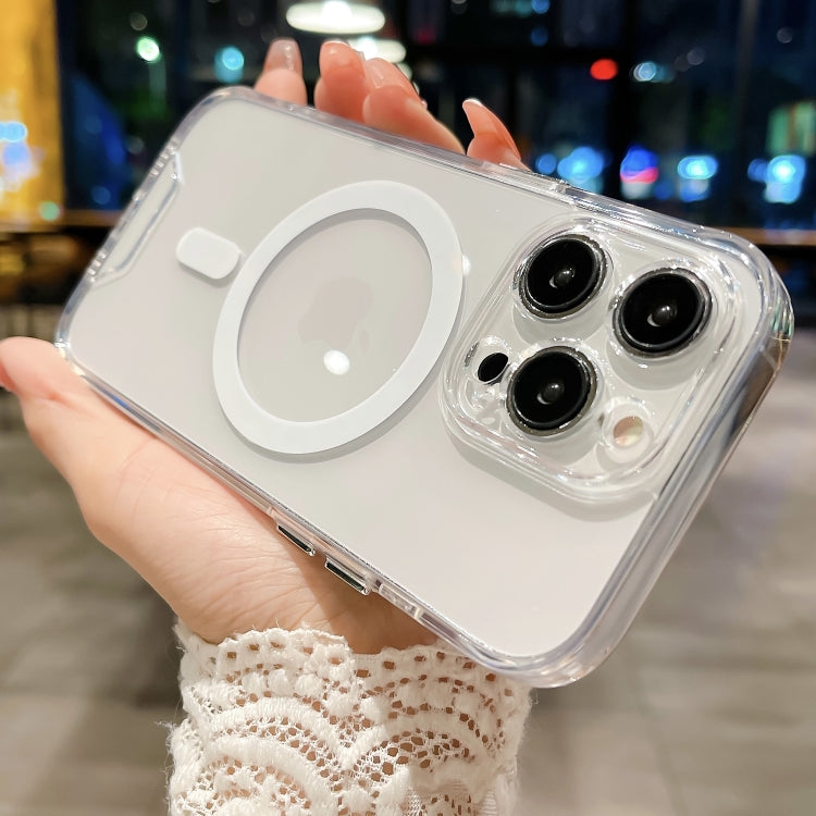 For iPhone Air Space MagSafe Acrylic Hybrid TPU Phone Case - Transparent