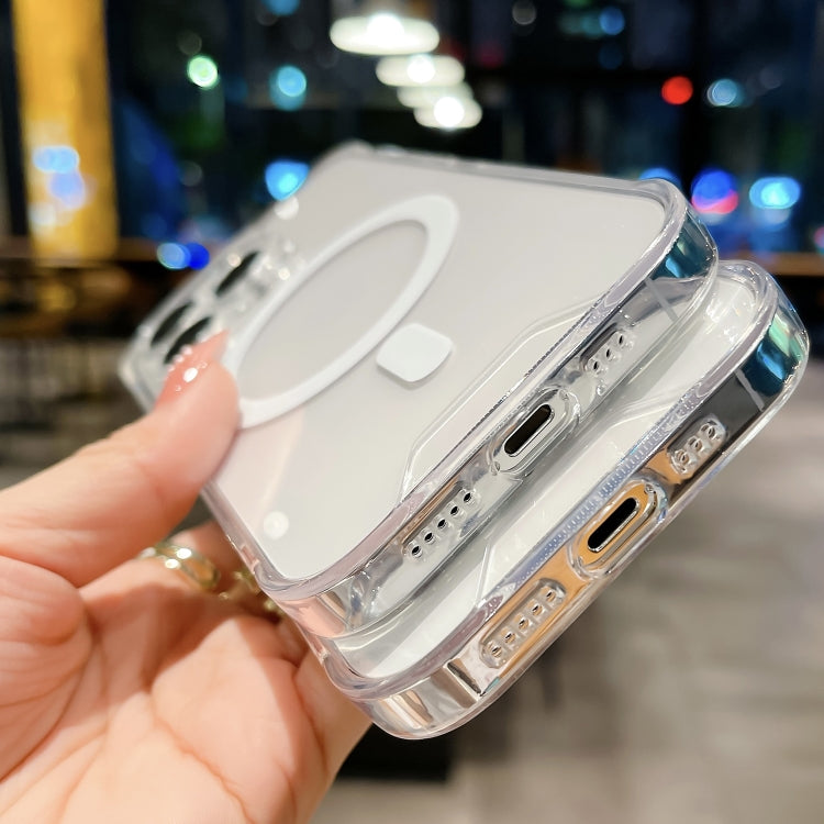 For iPhone Air Space MagSafe Acrylic Hybrid TPU Phone Case - Transparent
