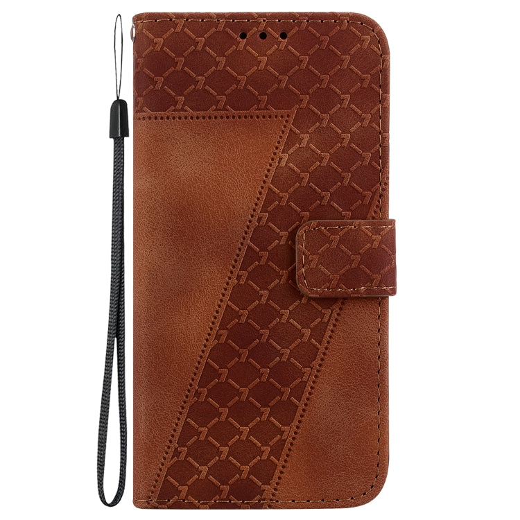 For Wiko Y82 7-shaped Embossed Leather Phone Case