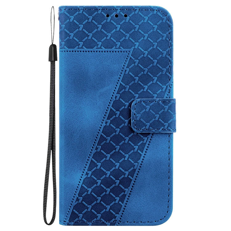 For Wiko Y82 7-shaped Embossed Leather Phone Case