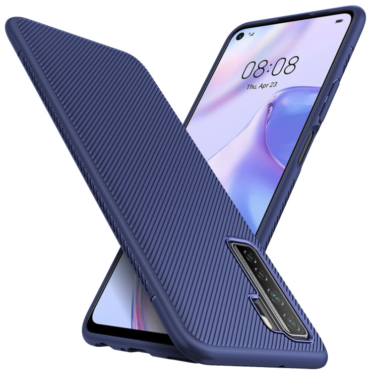 For Huawei P40 Lite 5G Lenuo Leshen Series Stripe Texture TPU Case