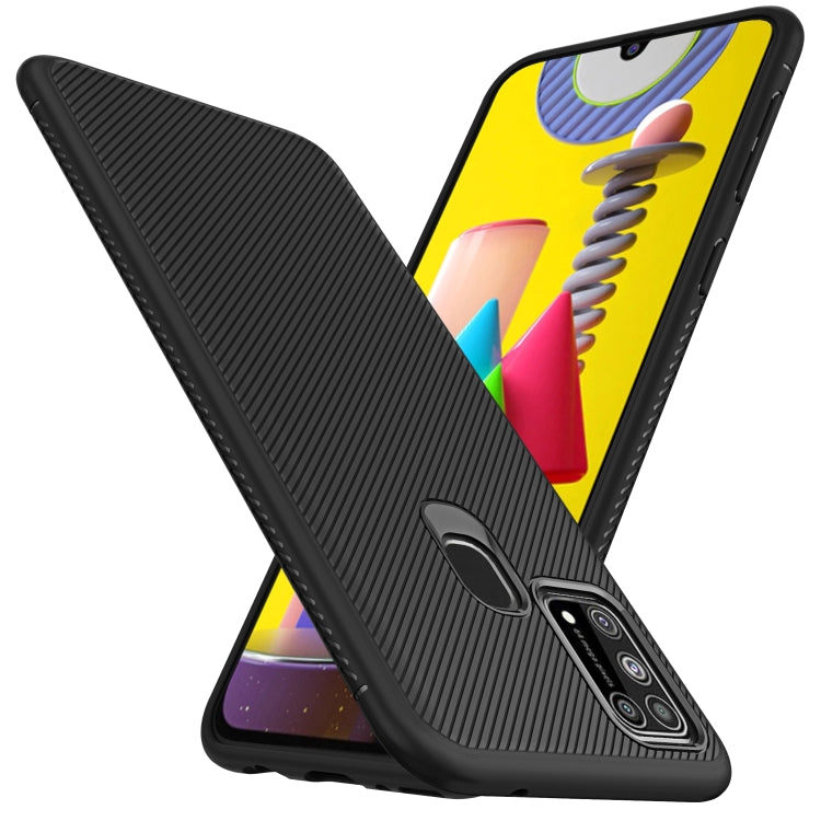 For Samsung Galaxy M31 Lenuo Leshen Series Stripe Texture TPU Case