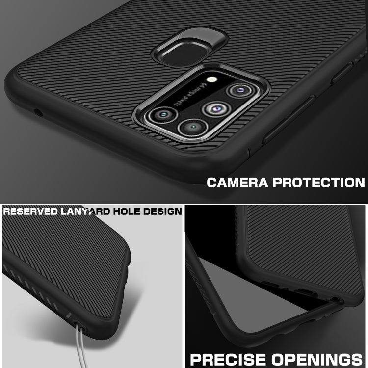 For Samsung Galaxy M31 Lenuo Leshen Series Stripe Texture TPU Case
