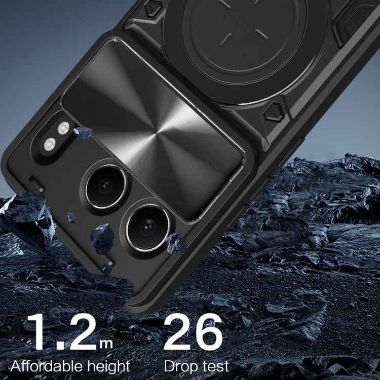For OnePlus Nord 4 5G CD Texture Sliding Camshield Magnetic Holder Phone Case