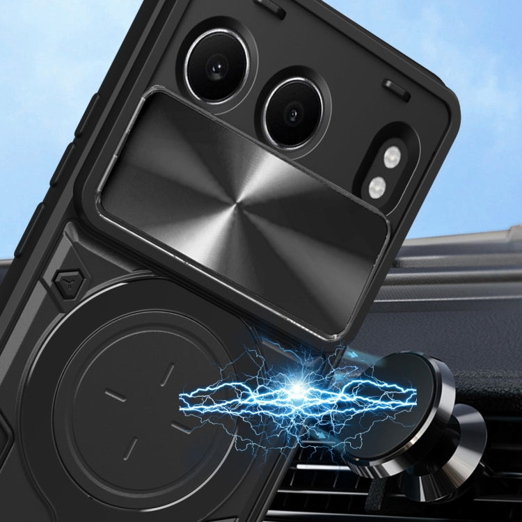For OnePlus Nord 4 5G CD Texture Sliding Camshield Magnetic Holder Phone Case