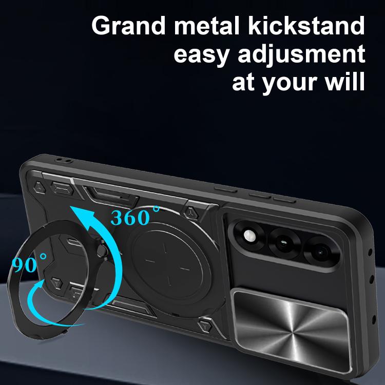 For OnePlus Ace 5 Ultra / Nord 5 CD Texture Sliding Camshield Magnetic Holder Phone Case