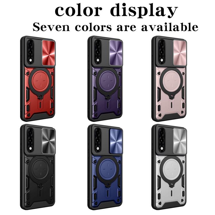 For OnePlus Ace 5 Ultra / Nord 5 CD Texture Sliding Camshield Magnetic Holder Phone Case