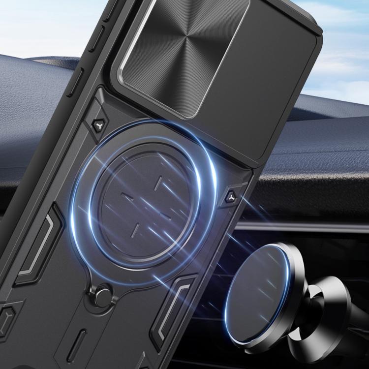 For OnePlus Nord 6 5G CD Texture Sliding Camshield Magnetic Holder Phone Case