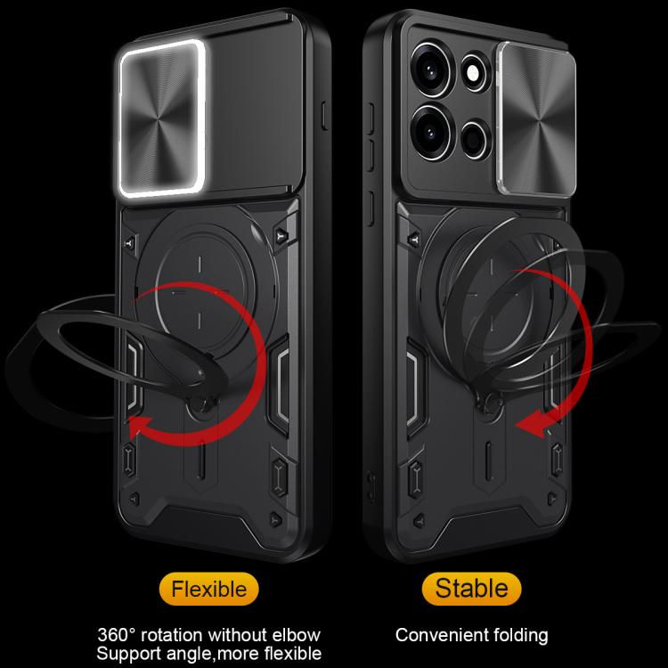 For OnePlus Nord 6 5G CD Texture Sliding Camshield Magnetic Holder Phone Case
