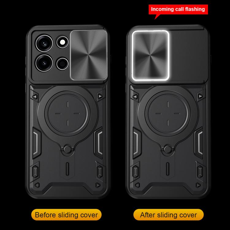 For OnePlus Nord 6 5G CD Texture Sliding Camshield Magnetic Holder Phone Case