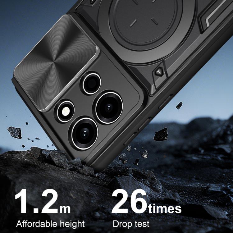 For OnePlus Nord 6 5G CD Texture Sliding Camshield Magnetic Holder Phone Case