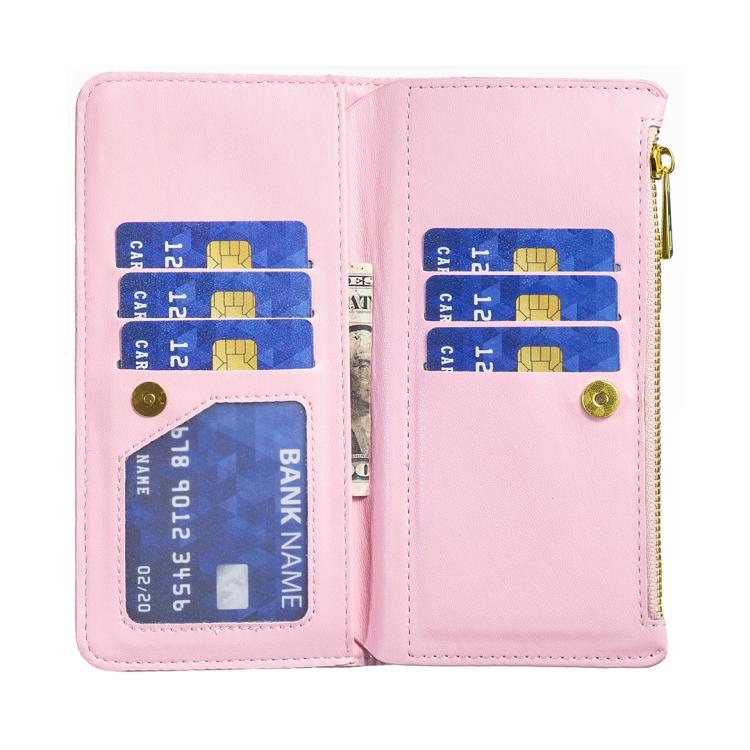 For Samsung Galaxy Z Fold6 Diamond Lattice Zipper Wallet Leather Flip Phone Case