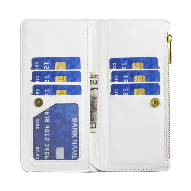 For Samsung Galaxy Z Fold6 Diamond Lattice Zipper Wallet Leather Flip Phone Case