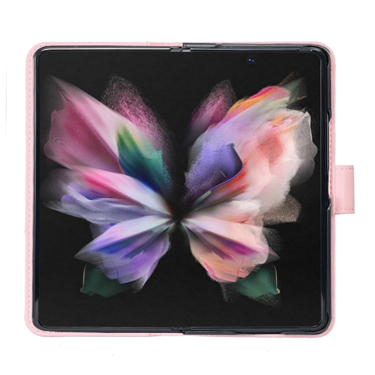 For Samsung Galaxy Z Fold4 Diamond Lattice Wallet Leather Flip Phone Case