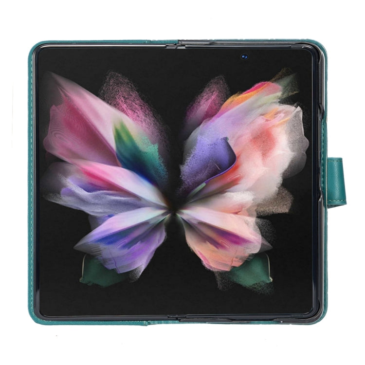 For Samsung Galaxy Z Fold4 Diamond Lattice Wallet Leather Flip Phone Case