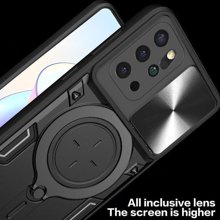 For Samsung Galaxy S20+ CD Texture Sliding Camshield Magnetic Holder Phone Case